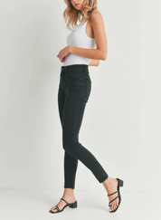 Just Black Denim High-Rise Skinny Jeans – Soft Stretch Everyday Denim