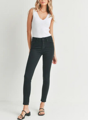Just Black Denim High-Rise Skinny Jeans – Soft Stretch Everyday Denim