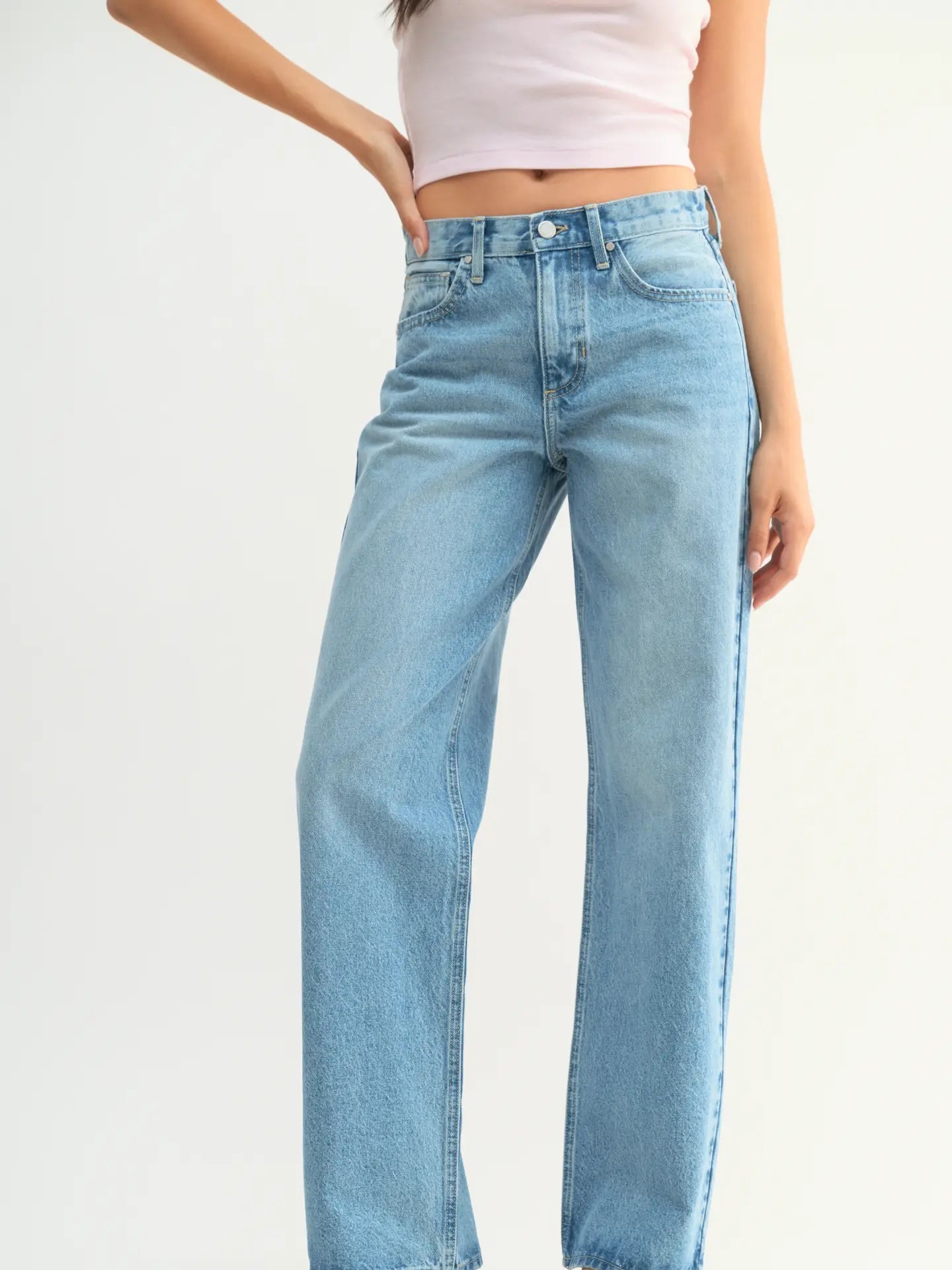 Just Black Denim Relaxed Straight Denim Jeans – Comfortable Stylish  Straight-Leg Jeans - Main Image