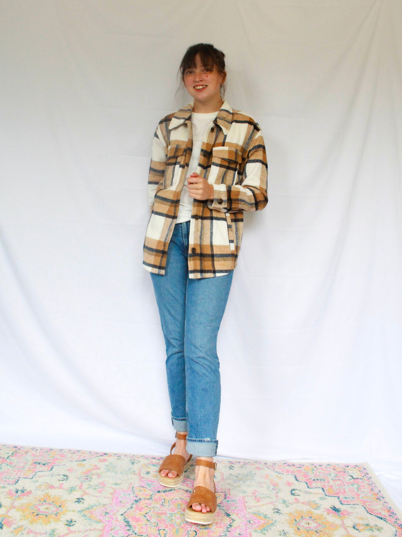 Bella Relaxed Fit Plaid Shacket