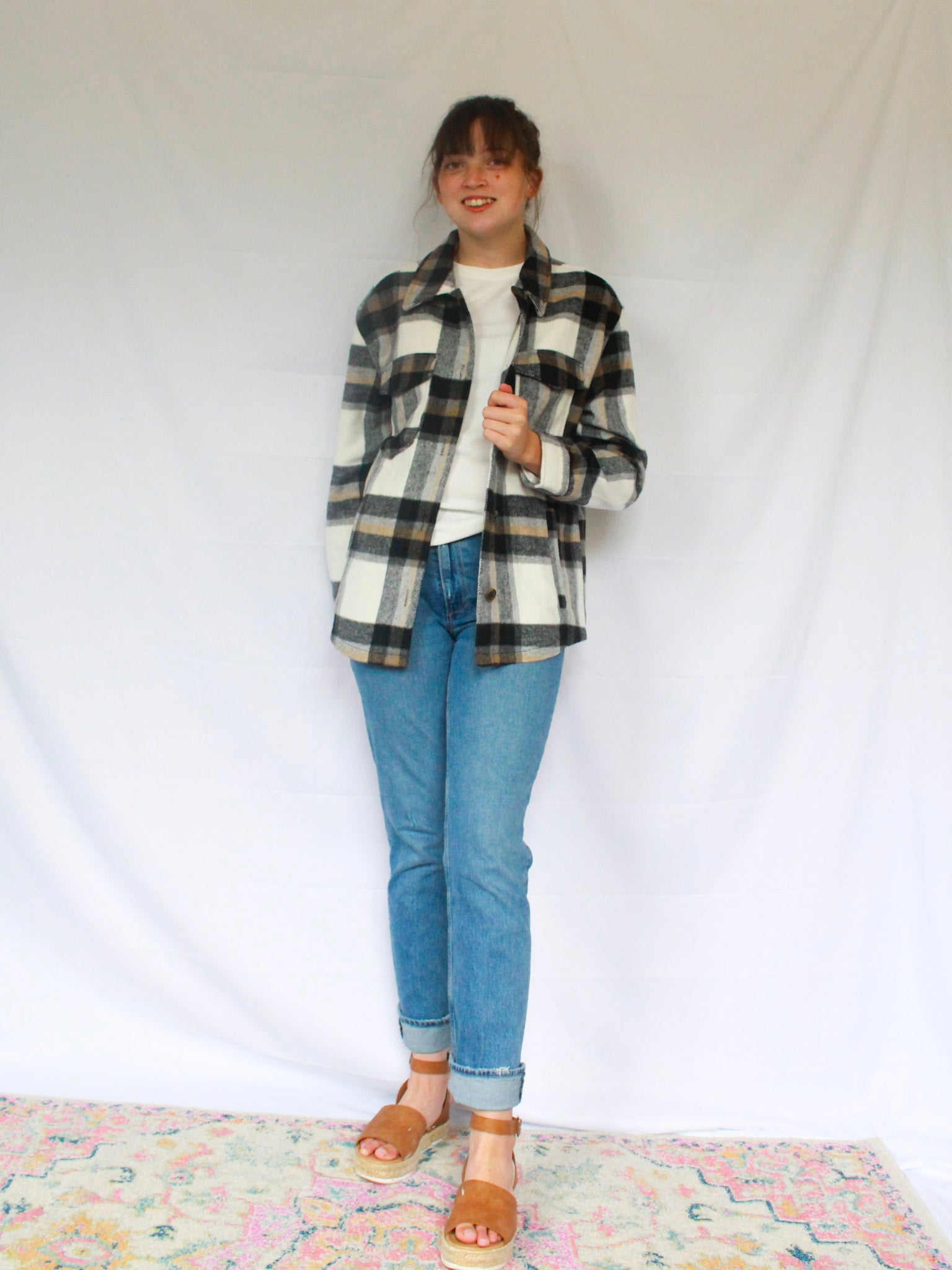 Bella Relaxed Fit Plaid Shacket