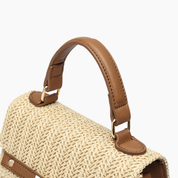 Woven Straw Crossbody Purse