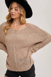 Reverse Seam Loose Fit Sweater