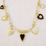 Mixed Heart Charm Necklace