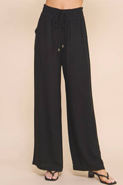 Soft Linen Wide Leg Pants