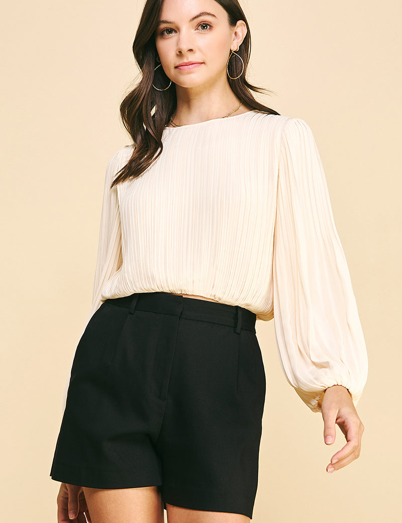 Pleated Woven Blouse 4481T