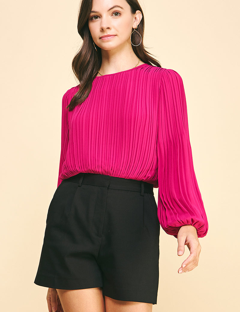Pleated Woven Blouse 4481T