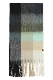 C.C Multi Color Block Plaid Woven Scarf