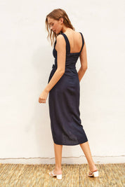Heaven Sent Tulip Hem Midi Wrap Dress