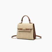 Woven Straw Crossbody Purse