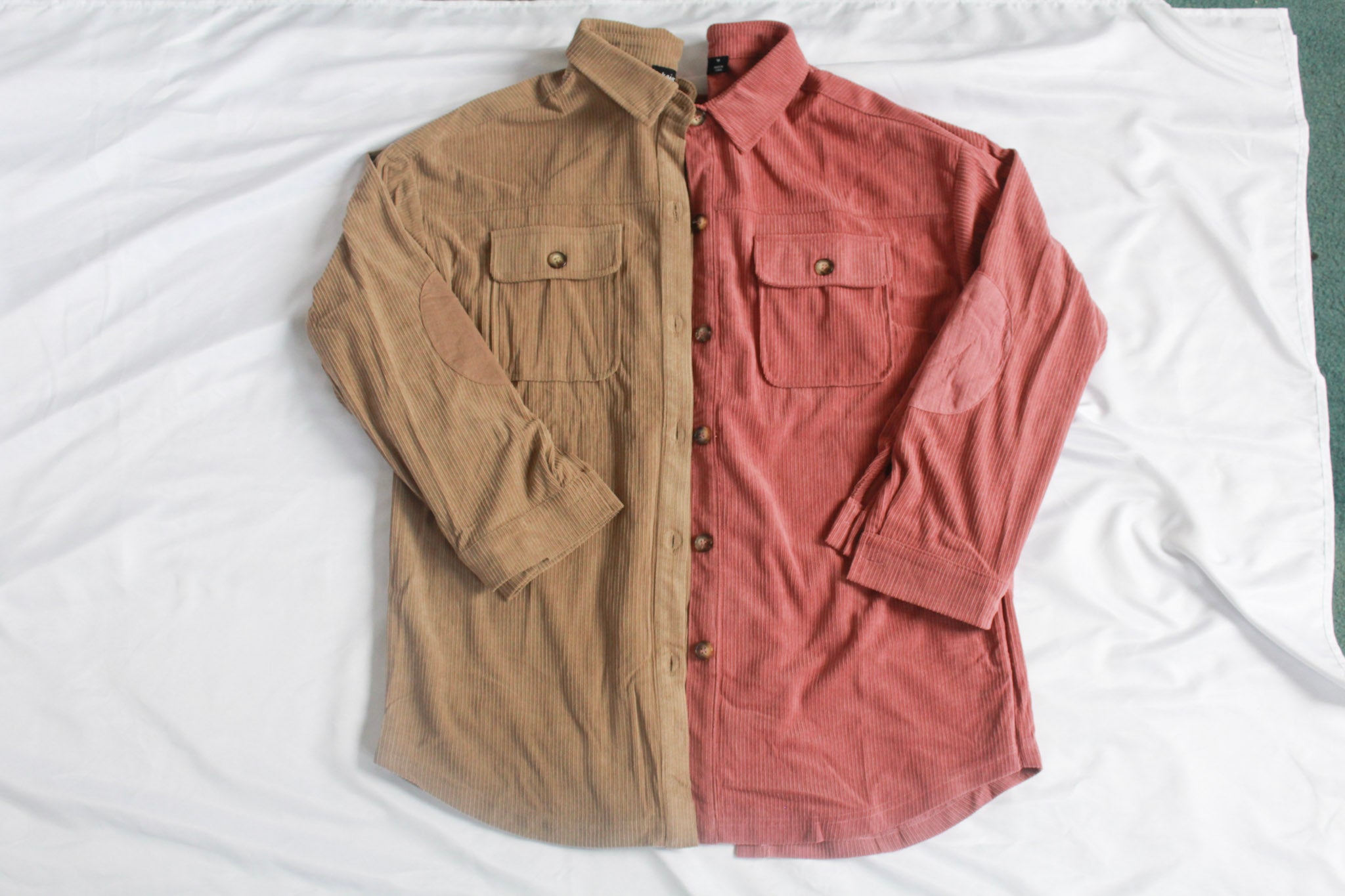 Elbow Patch Corduroy Shacket