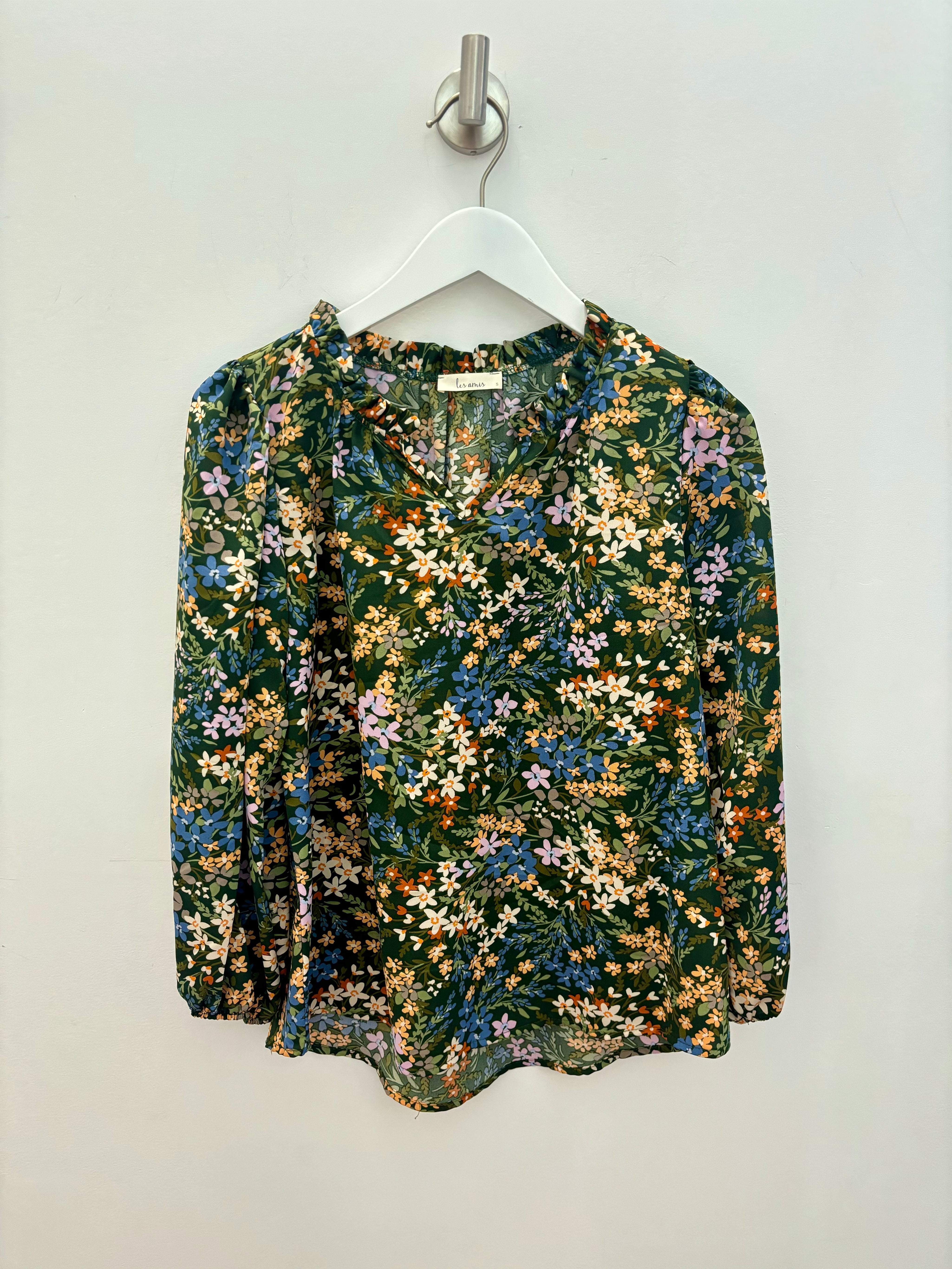 Flora Printed Long Sleeve Top