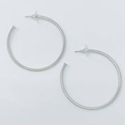 The Best Of Hoops Earrings, Brilliant Silver