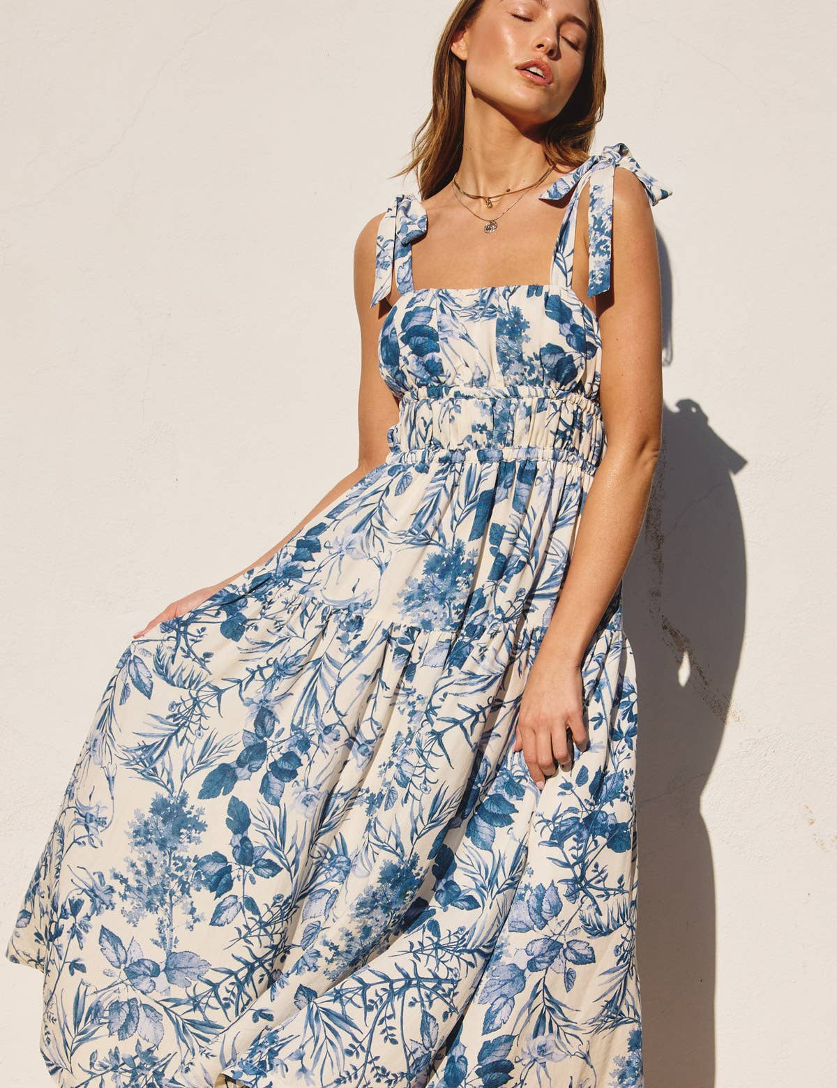 Love Letter Floral Fit And Flare Midi Dress