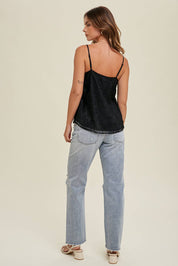 Adjustable Strap Lace Cami