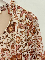 Printed Quarter Sleeve Top