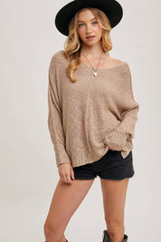 Reverse Seam Loose Fit Sweater