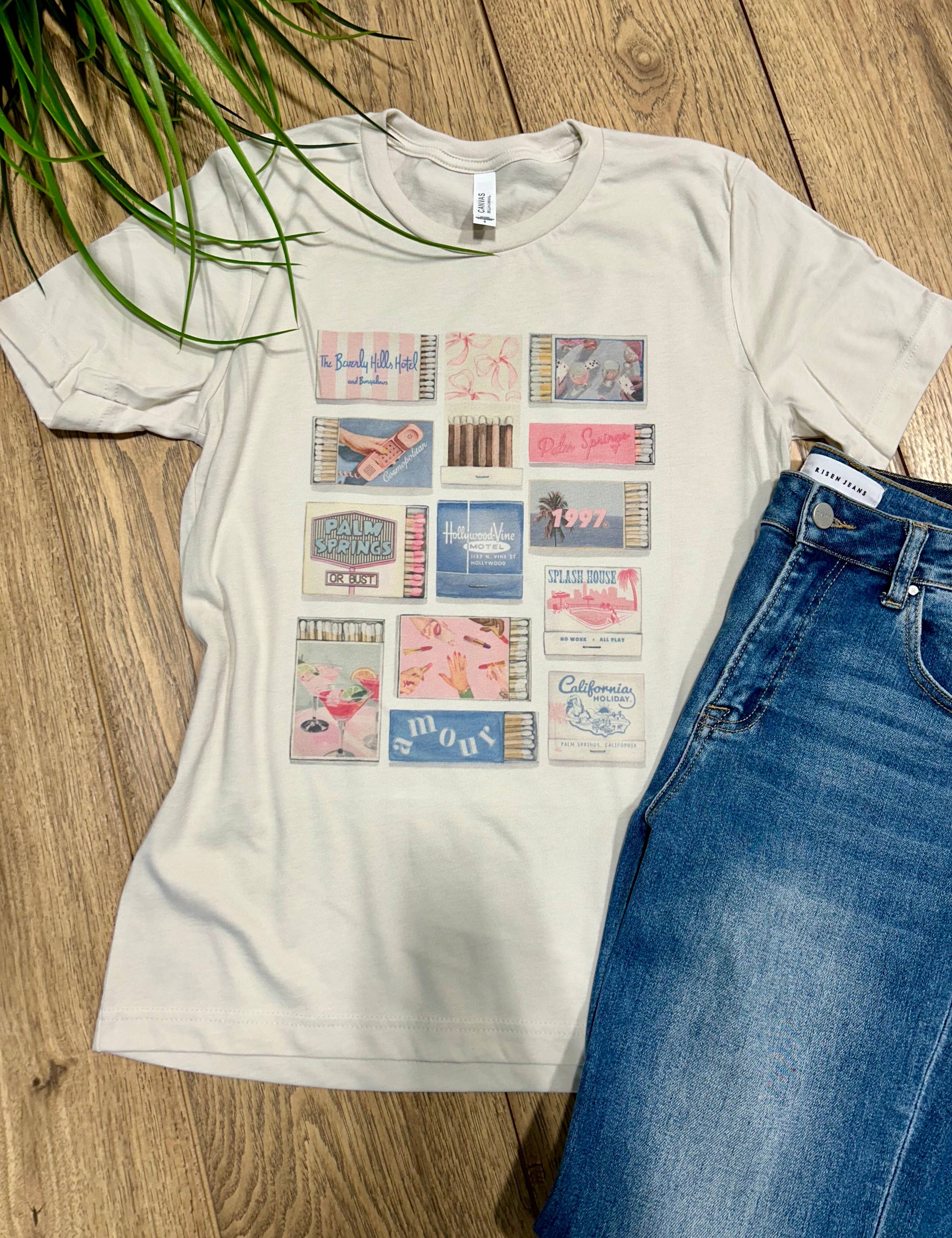 Vintage Match Box Graphic T-Shirt
