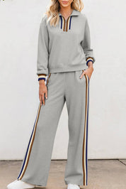 Striped Patchwork Loose Pant