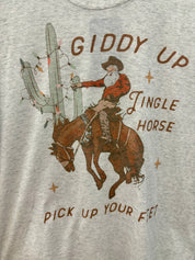 Giddy Up Christmas Graphic T-Shirt