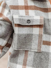 Classic Plaid Button Flannel Shacket