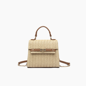 Woven Straw Crossbody Purse