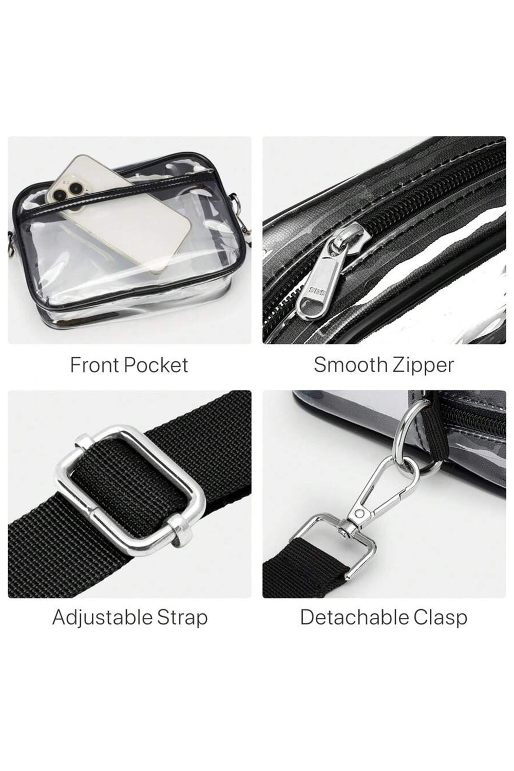 Clear Stadium Crossbody Bag