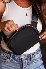 Solid Crossbody Chest Bag