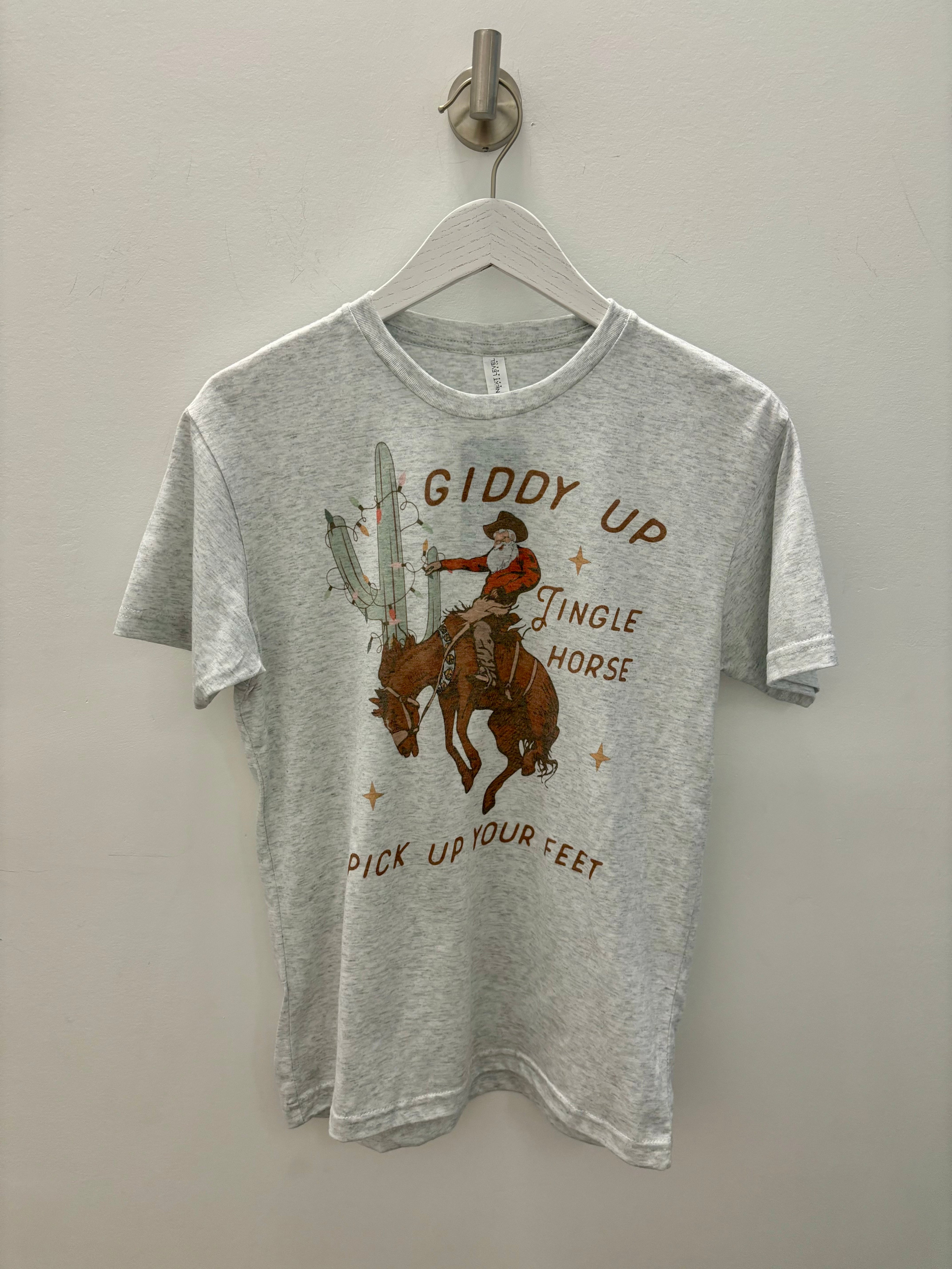 Giddy Up Christmas Graphic T-Shirt