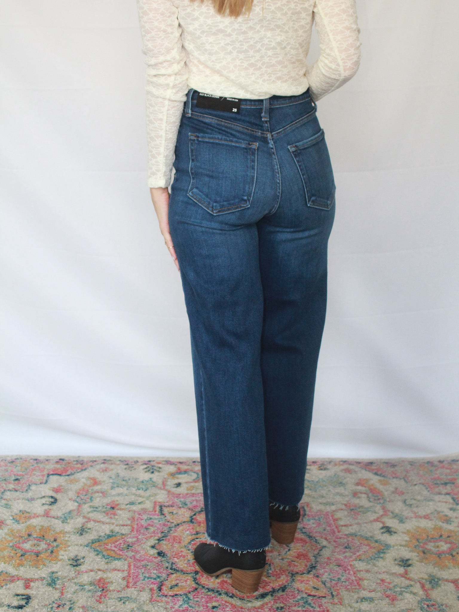 Scissor Cut Wide Leg Jean