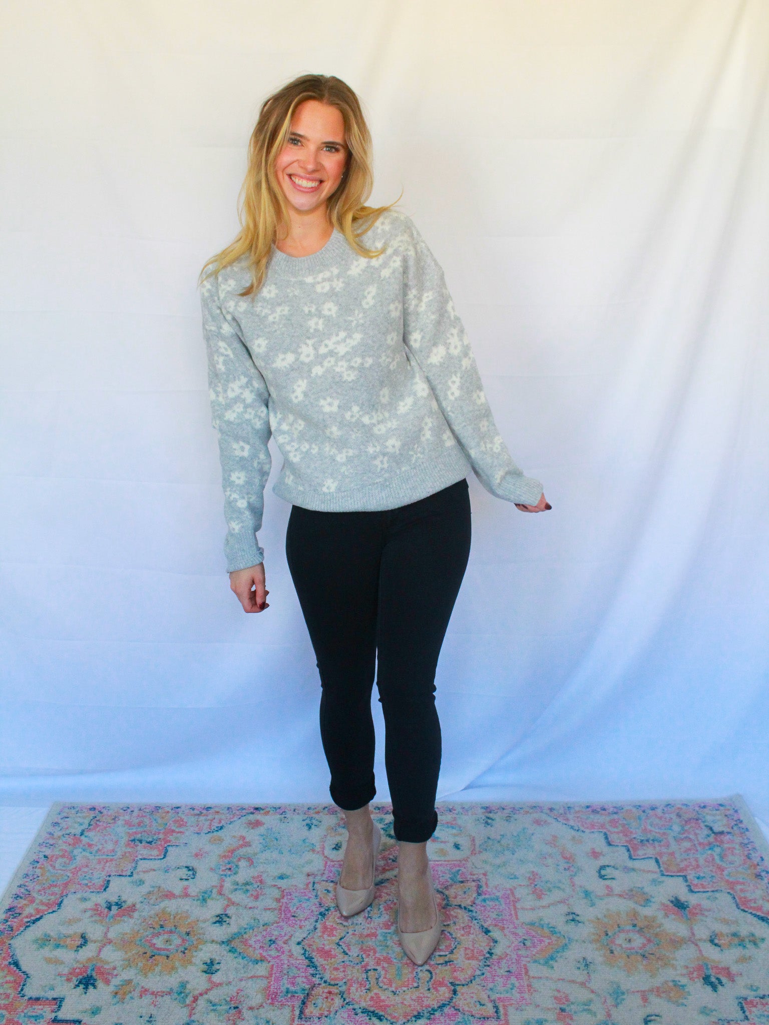 Small Flowers Sweater