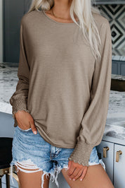 Solid Cuff Long Sleeve Shirt