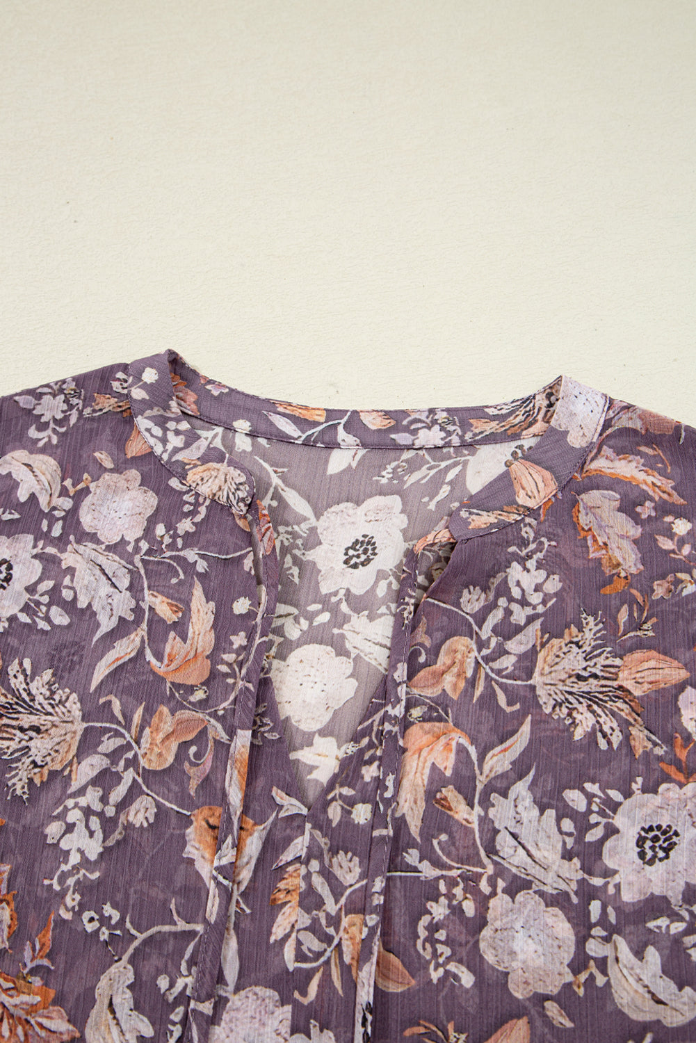 Boho Flower 3/4 Sleeve Top