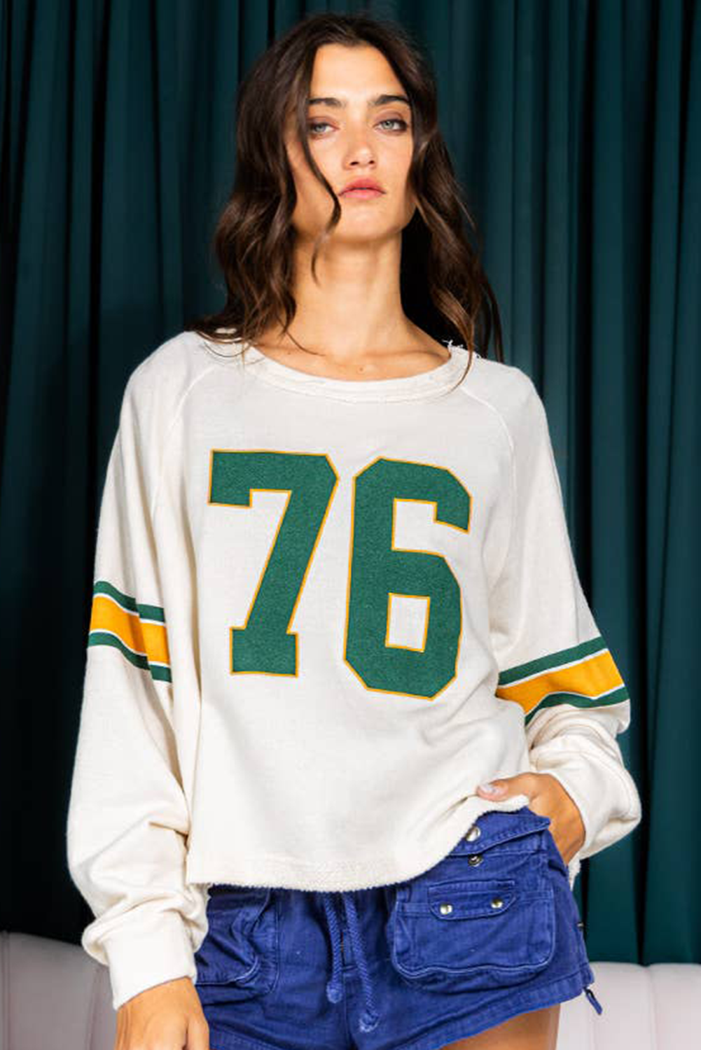 Number Retro Sporty Graphic Crewneck