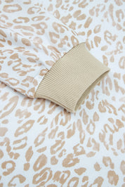 Leopard Ruffle Detail Sweatshirt