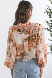 Floral Long Sleeve Lightweight Top