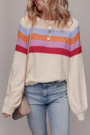 Jet Stream Striped Color Block Sweater