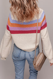 Jet Stream Striped Color Block Sweater