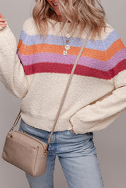 Jet Stream Striped Color Block Sweater