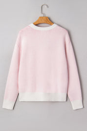 Cherry Drop Shoulder Sweater
