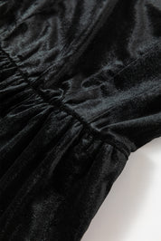 Velvet Square Neck Sleeveless Mini Dress