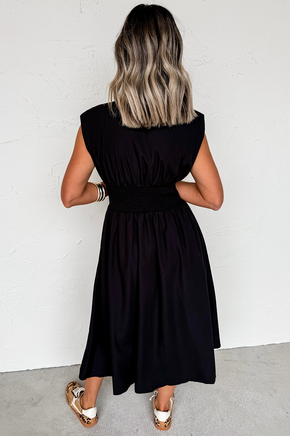 Sleeveless Zipped Front Maxi Dress