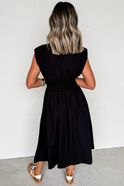 Sleeveless Zipped Front Maxi Dress