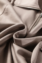 Zip Collar Long Sleeve Lounge Top