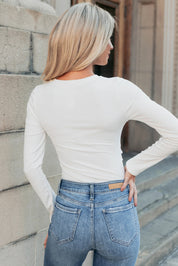 Ribbed Long Sleeve Bodysuit