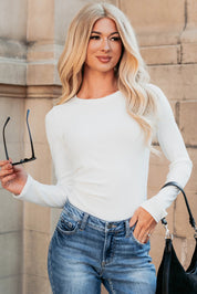 Ribbed Long Sleeve Bodysuit
