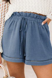Cotton Gauze Drawstring Shorts