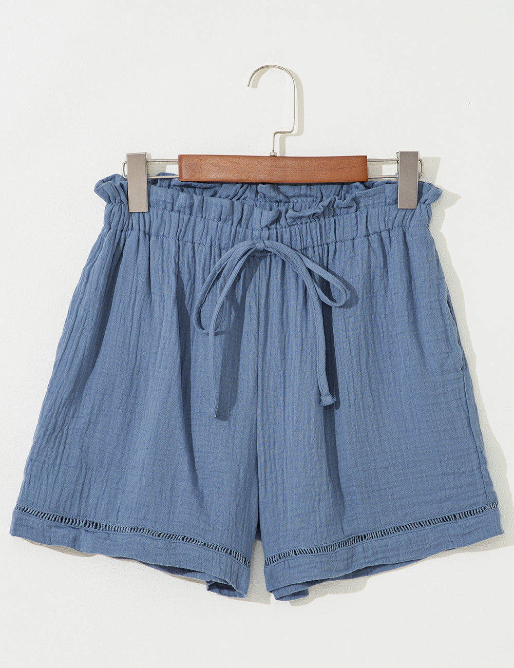 Cotton Gauze Drawstring Shorts