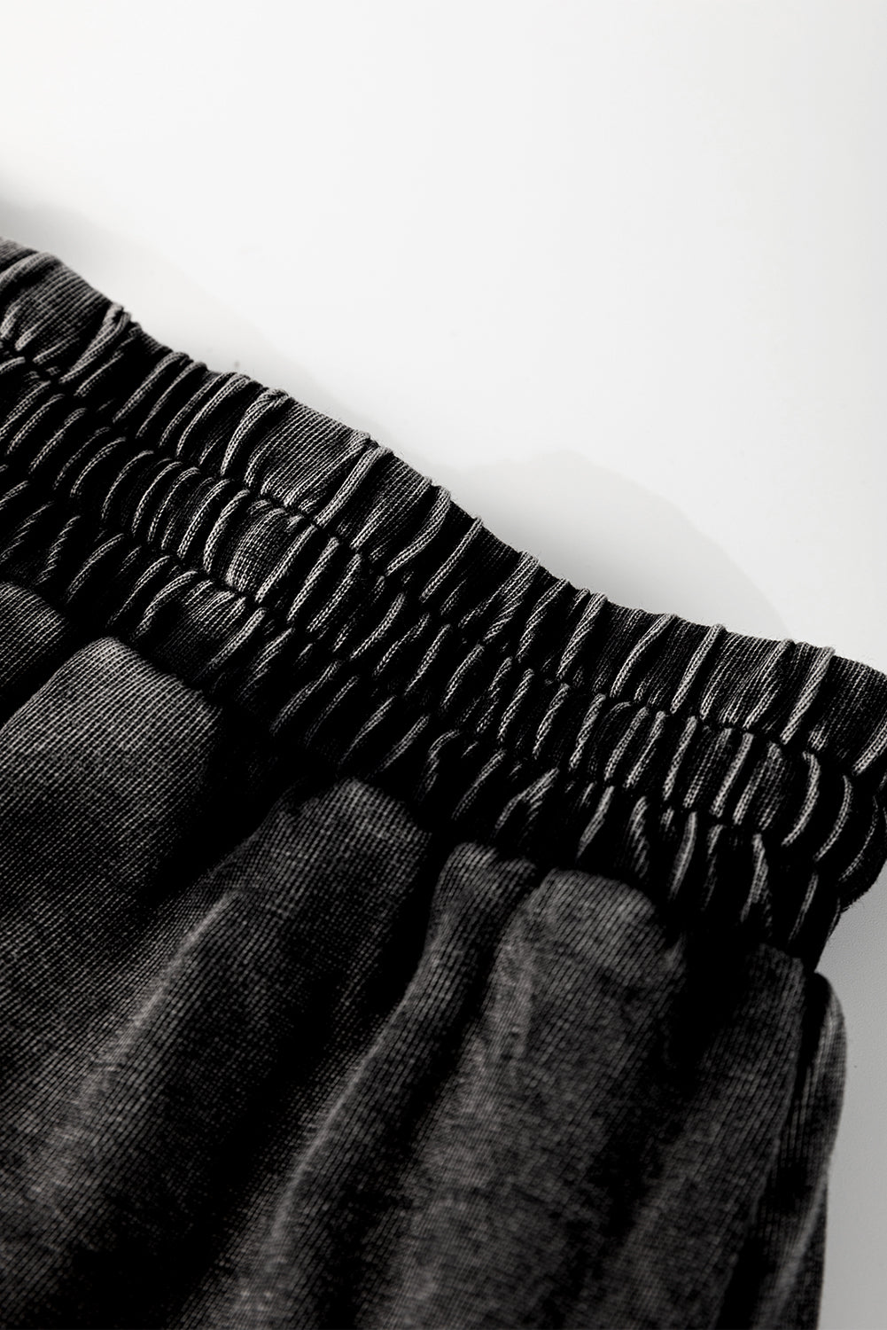 Mineral Wash French Terry Drawstring Shorts