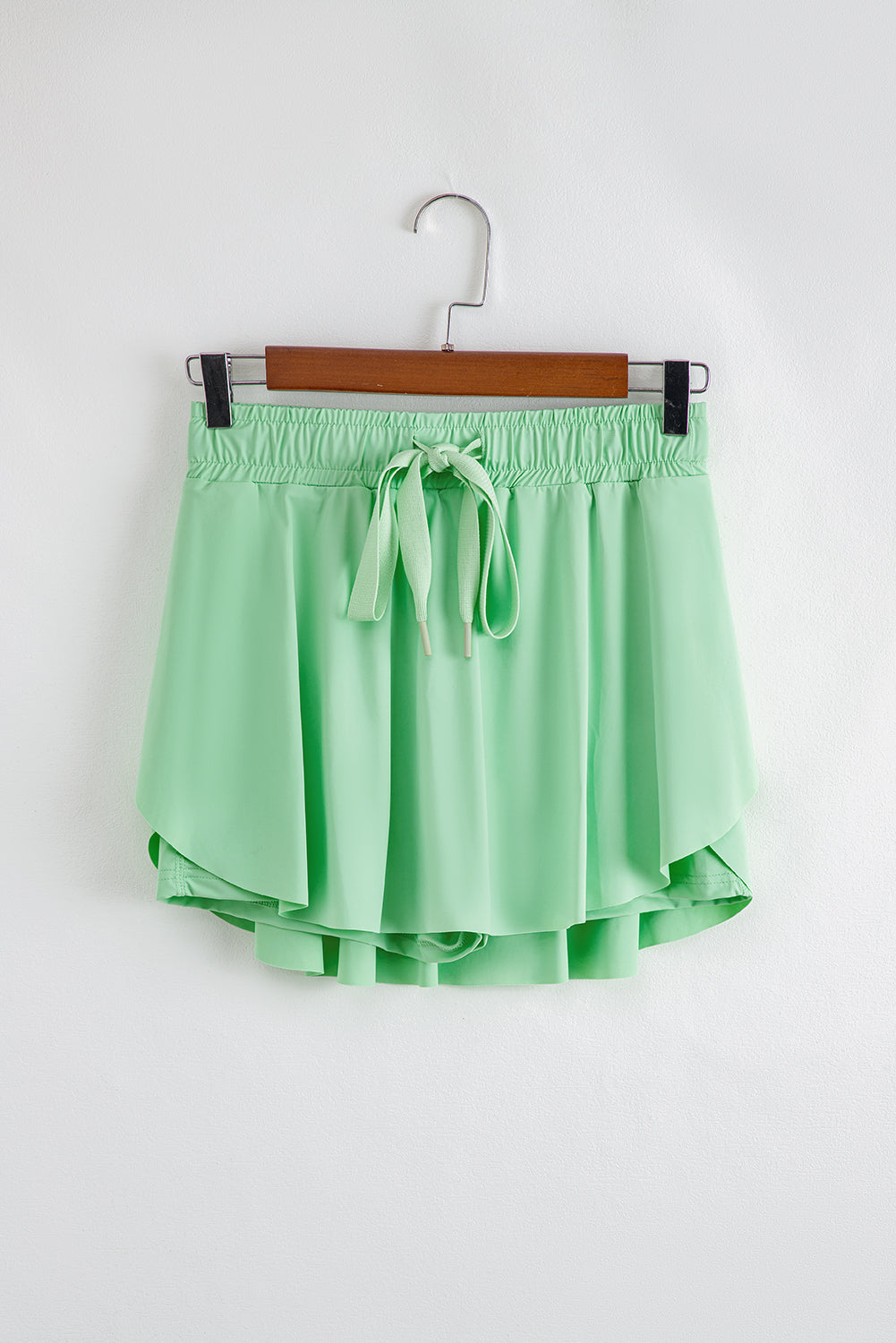 Drawstring Waistband Lined Athletic Skort